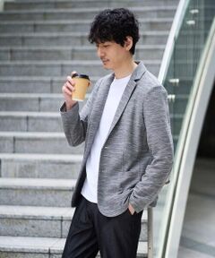 a.v.v / アー・ヴェ・ヴェ セットアップ | 【イージーケア/洗濯機で洗える/ストレッチ】スラブメランジカノコスマートジャケット