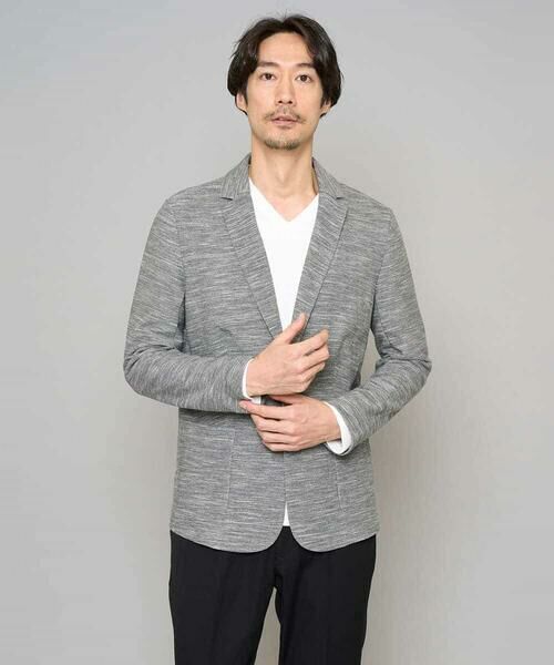 a.v.v / アー・ヴェ・ヴェ セットアップ | 【イージーケア/洗濯機で洗える/ストレッチ】スラブメランジカノコスマートジャケット | 詳細10