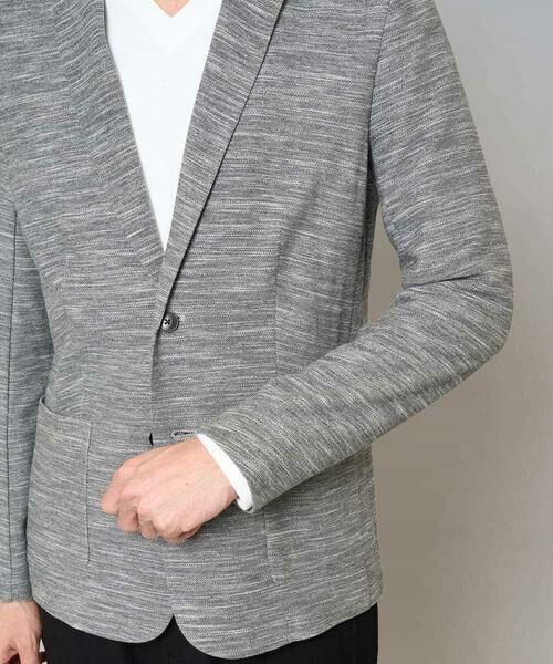 a.v.v / アー・ヴェ・ヴェ セットアップ | 【イージーケア/洗濯機で洗える/ストレッチ】スラブメランジカノコスマートジャケット | 詳細14