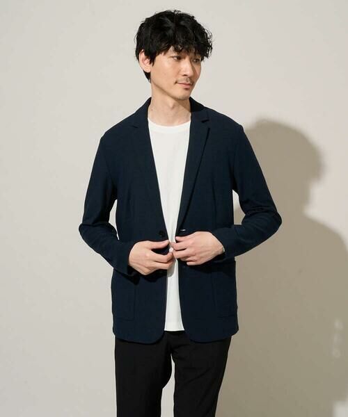 a.v.v / アー・ヴェ・ヴェ セットアップ | 【イージーケア/洗濯機で洗える/ストレッチ】スラブメランジカノコスマートジャケット | 詳細21
