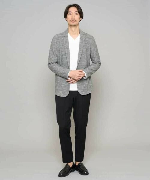 a.v.v / アー・ヴェ・ヴェ セットアップ | 【イージーケア/洗濯機で洗える/ストレッチ】スラブメランジカノコスマートジャケット | 詳細3