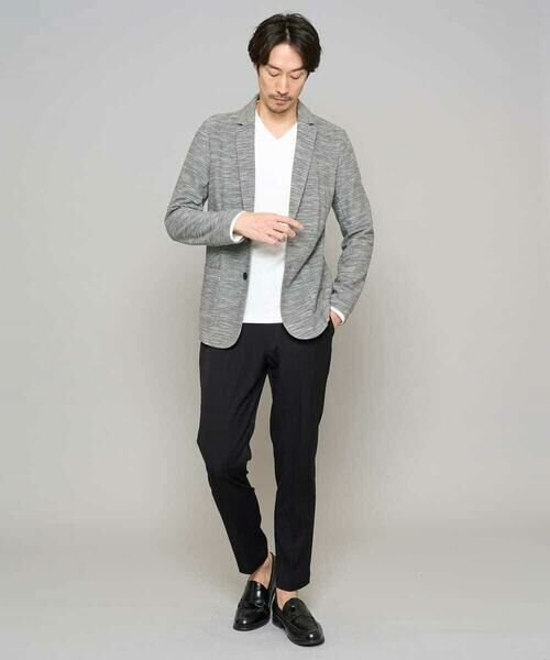 a.v.v / アー・ヴェ・ヴェ セットアップ | 【イージーケア/洗濯機で洗える/ストレッチ】スラブメランジカノコスマートジャケット | 詳細4