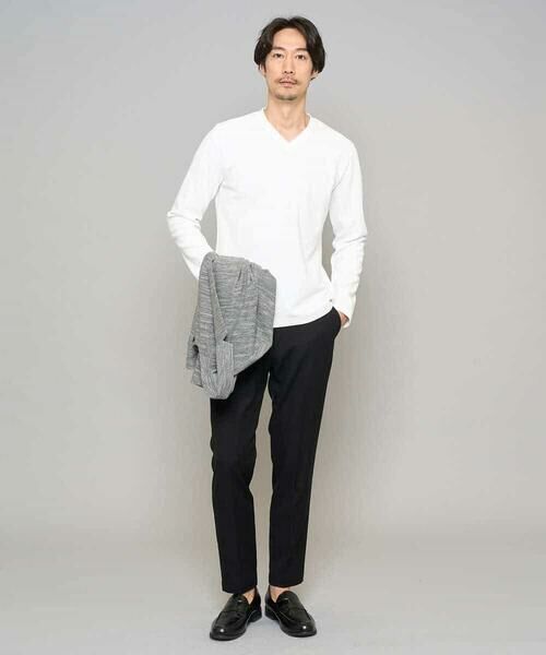 a.v.v / アー・ヴェ・ヴェ セットアップ | 【イージーケア/洗濯機で洗える/ストレッチ】スラブメランジカノコスマートジャケット | 詳細6