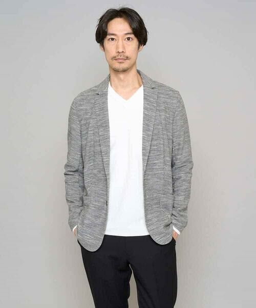 a.v.v / アー・ヴェ・ヴェ セットアップ | 【イージーケア/洗濯機で洗える/ストレッチ】スラブメランジカノコスマートジャケット | 詳細7