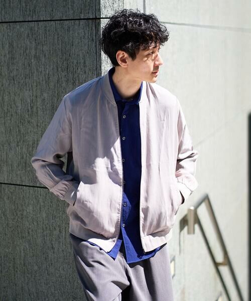 a.v.v / アー・ヴェ・ヴェ セットアップ | 【洗濯機で洗える】シアーリブブルゾン（グレー）