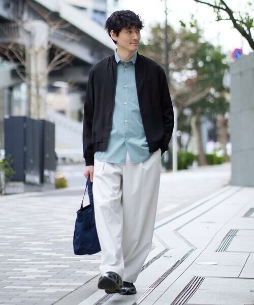 a.v.v / アー・ヴェ・ヴェ セットアップ | 【洗濯機で洗える】シアーリブブルゾン（ブラック）