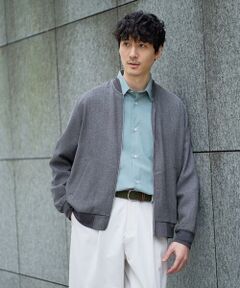 a.v.v / アー・ヴェ・ヴェ セットアップ | 【洗濯機で洗える】ヘリンボーンシアーリブブルゾン