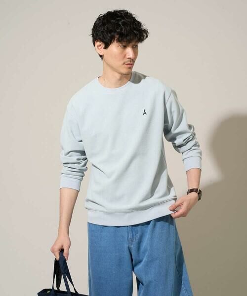 a.v.v / アー・ヴェ・ヴェ カットソー | 【イージーケア/洗濯機で洗える/毛玉になりにくい】アゼダブルフェイス1ポイント刺繍プルオーバー | 詳細5