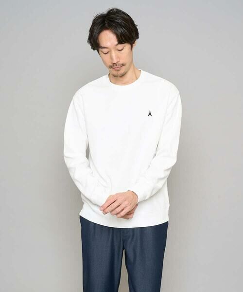 a.v.v / アー・ヴェ・ヴェ カットソー | 【イージーケア/洗濯機で洗える/毛玉になりにくい】アゼダブルフェイス1ポイント刺繍プルオーバー | 詳細7