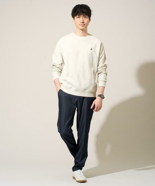 a.v.v / アー・ヴェ・ヴェ カットソー | 【イージーケア/洗濯機で洗える/毛玉になりにくい】アゼダブルフェイス1ポイント刺繍プルオーバー | 詳細11