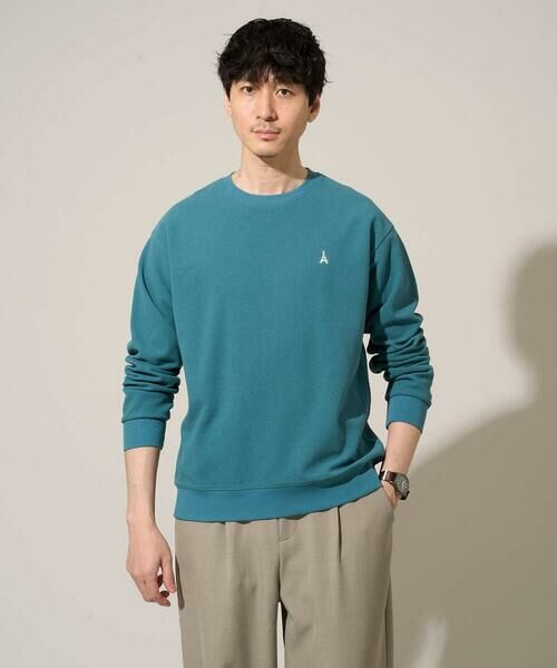 a.v.v / アー・ヴェ・ヴェ カットソー | 【イージーケア/洗濯機で洗える/毛玉になりにくい】アゼダブルフェイス1ポイント刺繍プルオーバー | 詳細12