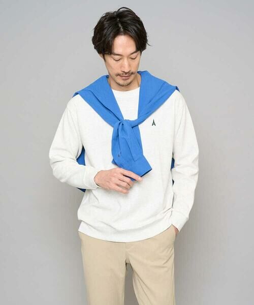 a.v.v / アー・ヴェ・ヴェ カットソー | 【イージーケア/洗濯機で洗える/毛玉になりにくい】アゼダブルフェイス1ポイント刺繍プルオーバー | 詳細16