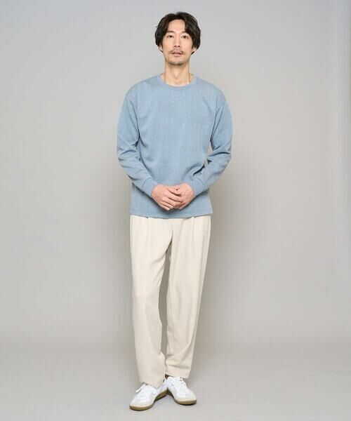 a.v.v / アー・ヴェ・ヴェ カットソー | 【イージーケア/洗濯機で洗える/毛玉になりにくい】タックジャカードクルーネックプルオーバー | 詳細1