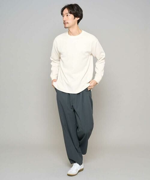 a.v.v / アー・ヴェ・ヴェ カットソー | 【イージーケア/洗濯機で洗える/毛玉になりにくい】タックジャカードクルーネックプルオーバー | 詳細8