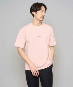 a.v.v / アー・ヴェ・ヴェ カットソー | 【イージーケア/洗濯機で洗える/速乾/毛玉になりにくい/接触冷感】ミニロゴプリントセミワイドシルエットカットソー