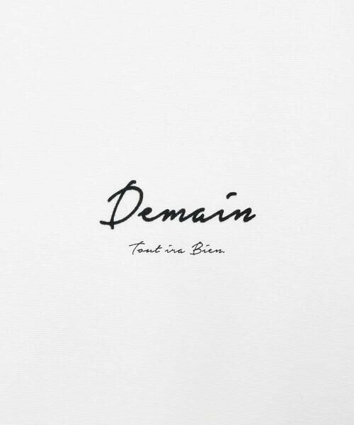 a.v.v / アー・ヴェ・ヴェ カットソー | 【イージーケア/洗濯機で洗える/速乾/毛玉になりにくい/接触冷感】ミニロゴプリントセミワイドシルエットカットソー | 詳細2