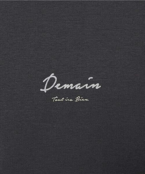 a.v.v / アー・ヴェ・ヴェ カットソー | 【イージーケア/洗濯機で洗える/速乾/毛玉になりにくい/接触冷感】ミニロゴプリントセミワイドシルエットカットソー | 詳細3