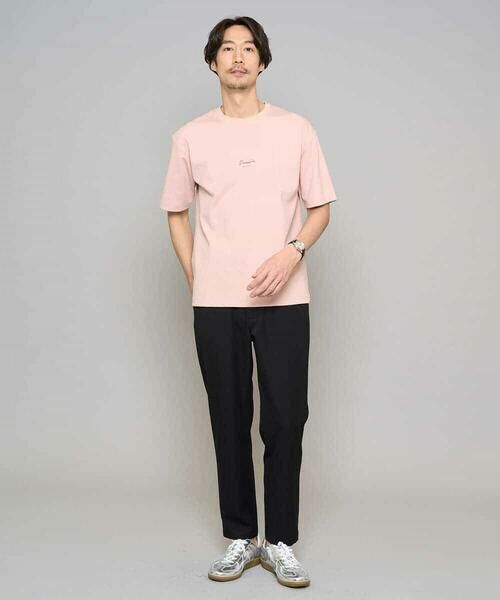 a.v.v / アー・ヴェ・ヴェ カットソー | 【イージーケア/洗濯機で洗える/速乾/毛玉になりにくい/接触冷感】ミニロゴプリントセミワイドシルエットカットソー | 詳細4