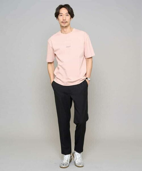 a.v.v / アー・ヴェ・ヴェ カットソー | 【イージーケア/洗濯機で洗える/速乾/毛玉になりにくい/接触冷感】ミニロゴプリントセミワイドシルエットカットソー | 詳細5