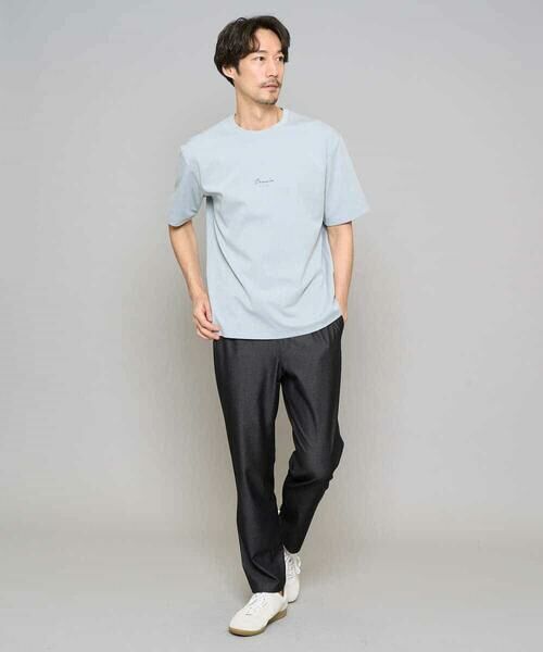 a.v.v / アー・ヴェ・ヴェ カットソー | 【イージーケア/洗濯機で洗える/速乾/毛玉になりにくい/接触冷感】ミニロゴプリントセミワイドシルエットカットソー | 詳細9