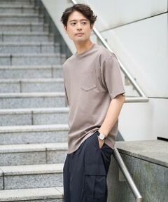 a.v.v / アー・ヴェ・ヴェ カットソー | 【洗濯機で洗える/接触冷感/UVカット/毛玉になりにくい】シルケットスムースワイドシルエットカットソー