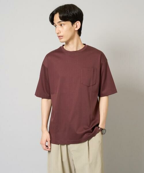 a.v.v / アー・ヴェ・ヴェ カットソー | 【洗濯機で洗える/接触冷感/UVカット/毛玉になりにくい】シルケットスムースワイドシルエットカットソー（パープル）