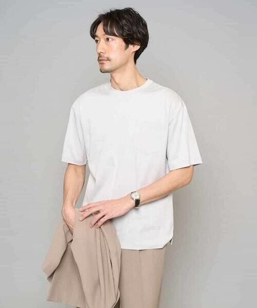 a.v.v / アー・ヴェ・ヴェ カットソー | 【洗濯機で洗える/接触冷感/UVカット/毛玉になりにくい】シルケットスムースワイドシルエットカットソー | 詳細1