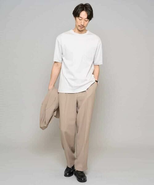 a.v.v / アー・ヴェ・ヴェ カットソー | 【洗濯機で洗える/接触冷感/UVカット/毛玉になりにくい】シルケットスムースワイドシルエットカットソー | 詳細6