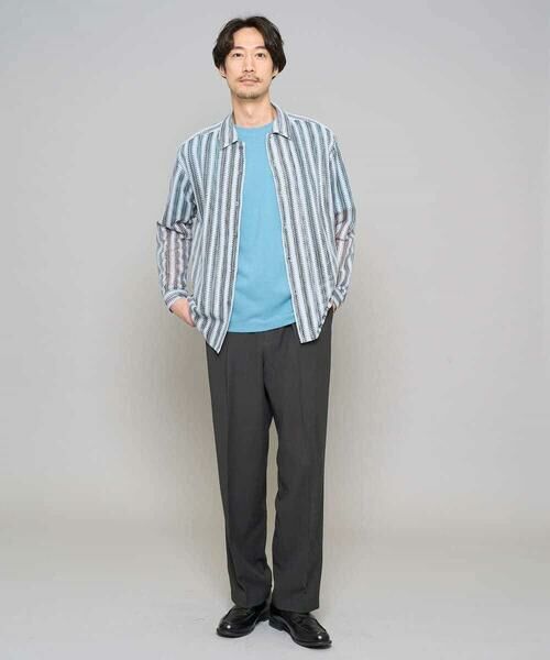 a.v.v / アー・ヴェ・ヴェ カットソー | 【イージーケア/洗濯機で洗える】キカジャカードセミワイドシルエットカットソー | 詳細1