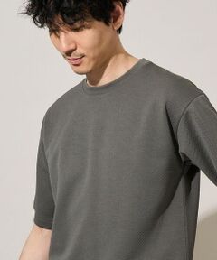 a.v.v / アー・ヴェ・ヴェ カットソー | 【イージーケア/洗濯機で洗える/接触冷感】フォーマルジャカードセミワイドシルエットカットソー