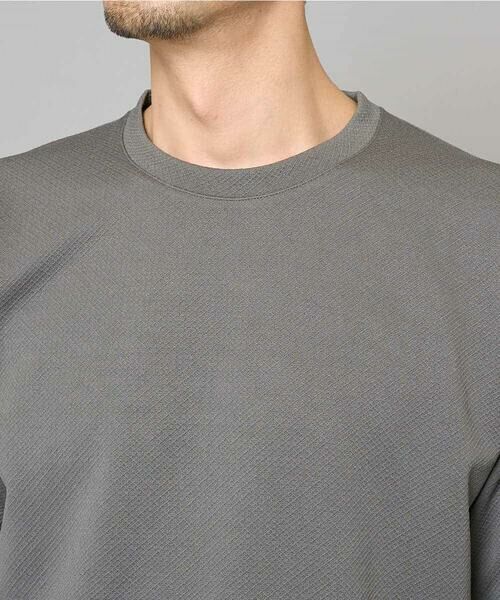 a.v.v / アー・ヴェ・ヴェ カットソー | 【イージーケア/洗濯機で洗える/接触冷感】フォーマルジャカードセミワイドシルエットカットソー | 詳細17