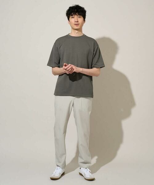 a.v.v / アー・ヴェ・ヴェ カットソー | 【イージーケア/洗濯機で洗える/接触冷感】フォーマルジャカードセミワイドシルエットカットソー | 詳細6