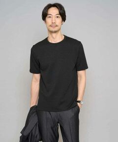 a.v.v / アー・ヴェ・ヴェ カットソー | 【イージーケア/洗濯機で洗える/毛玉になりにくい】ライトキカジャカードクルーネックスマートＴシャツ