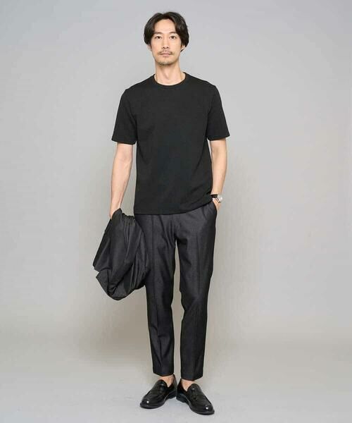 a.v.v / アー・ヴェ・ヴェ カットソー | 【イージーケア/洗濯機で洗える/毛玉になりにくい】ライトキカジャカードクルーネックスマートＴシャツ | 詳細10