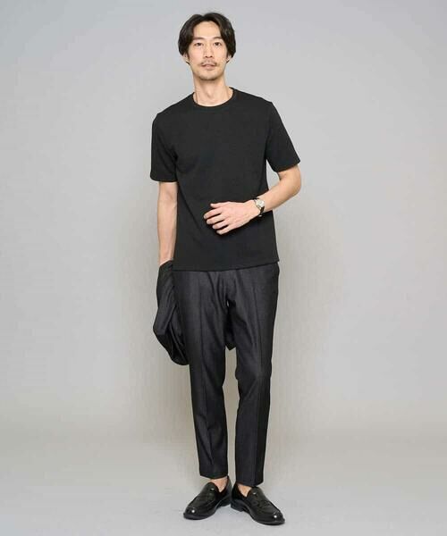 a.v.v / アー・ヴェ・ヴェ カットソー | 【イージーケア/洗濯機で洗える/毛玉になりにくい】ライトキカジャカードクルーネックスマートＴシャツ | 詳細11