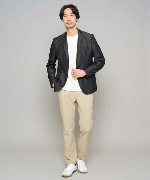 a.v.v / アー・ヴェ・ヴェ カットソー | 【イージーケア/洗濯機で洗える/毛玉になりにくい】ライトキカジャカードクルーネックスマートＴシャツ | 詳細4