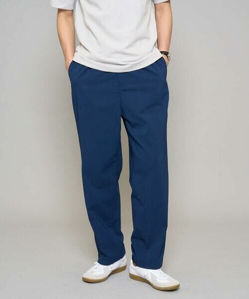 a.v.v / アー・ヴェ・ヴェ チノ・ワークパンツ | 【イージーケア/洗濯機で洗える/毛玉になりにくい/ストレッチ】春リライト ワイドシルエットイージーパンツ（ネイビー）
