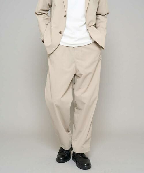 a.v.v / アー・ヴェ・ヴェ チノ・ワークパンツ | 【イージーケア/洗濯機で洗える/毛玉になりにくい/ストレッチ】春リライト ワイドシルエットイージーパンツ | 詳細10