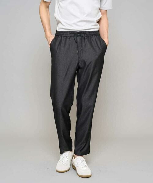 a.v.v / アー・ヴェ・ヴェ その他パンツ | 【イージーケア/接触冷感】デニムライクストレッチセミルーズパンツ（ダークグレー）