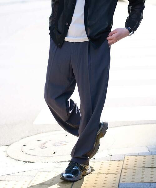 a.v.v / アー・ヴェ・ヴェ その他パンツ | 【イージーケア/洗濯機で洗える/接触冷感/吸水速乾/UVカット/ストレッチ】リライト　１タックワイドイージースラックス | 詳細26