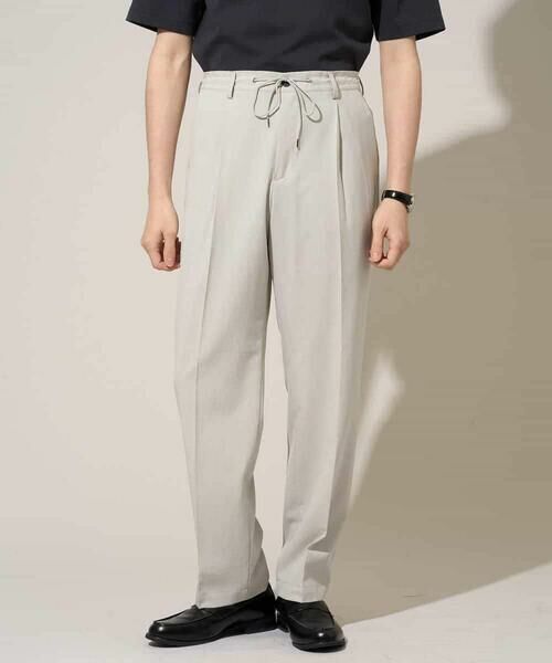 a.v.v / アー・ヴェ・ヴェ その他パンツ | 【イージーケア/洗濯機で洗える/接触冷感/吸水速乾/UVカット/ストレッチ】リライト　１タックワイドイージースラックス | 詳細30