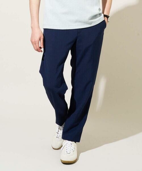 a.v.v / アー・ヴェ・ヴェ ショート・ハーフ・半端丈パンツ | 【イージーケア/洗濯機で洗える/接触冷感/吸水速乾/UVカット/ストレッチ】リライトセミルーズアンクルパンツ（ブルー）