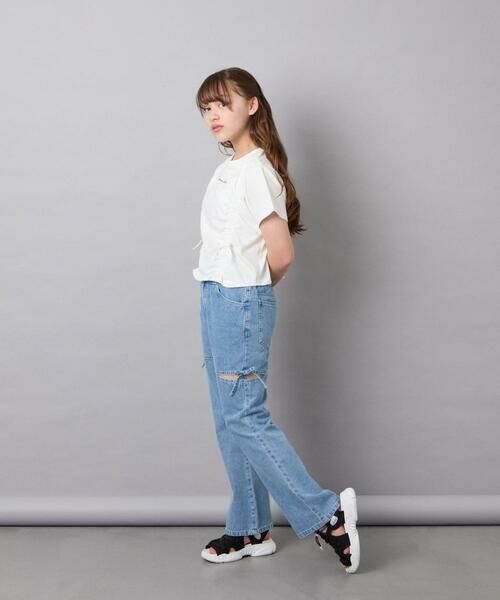 a.v.v / アー・ヴェ・ヴェ カットソー | [130-160]【毛玉になりにくい/綿100％】クロップドドロストTシャツ | 詳細21