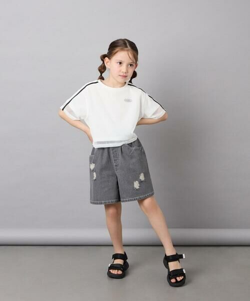 a.v.v / アー・ヴェ・ヴェ カットソー | [120-160]メッシュレイヤードTシャツ | 詳細5