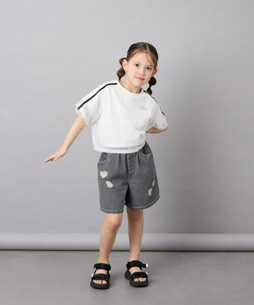 a.v.v / アー・ヴェ・ヴェ カットソー | [120-160]メッシュレイヤードTシャツ | 詳細6