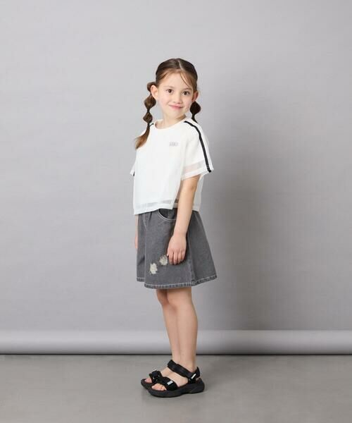 a.v.v / アー・ヴェ・ヴェ カットソー | [120-160]メッシュレイヤードTシャツ | 詳細7