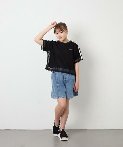 a.v.v / アー・ヴェ・ヴェ カットソー | [120-160]メッシュレイヤードTシャツ | 詳細15