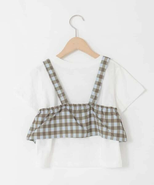 a.v.v / アー・ヴェ・ヴェ カットソー | [120-160][ママとお揃いコーデが叶う]リボンビスチェドッキングTシャツ | 詳細9