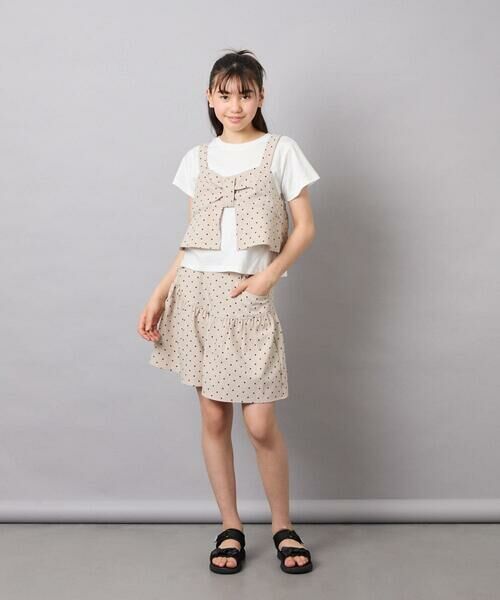 a.v.v / アー・ヴェ・ヴェ カットソー | [120-160][ママとお揃いコーデが叶う]リボンビスチェドッキングTシャツ | 詳細26