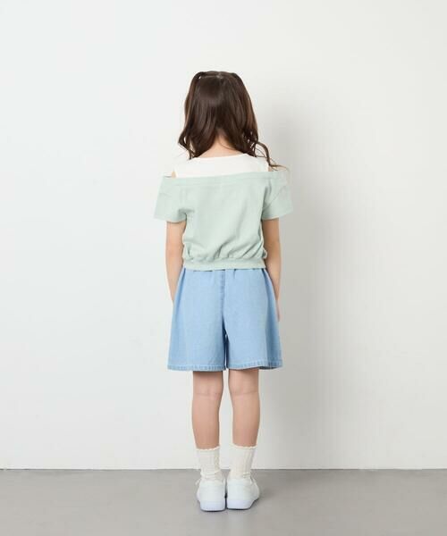 a.v.v / アー・ヴェ・ヴェ カットソー | [120-160]オフショルドッキングTシャツ | 詳細11